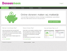 Tablet Screenshot of doneermeer.nl